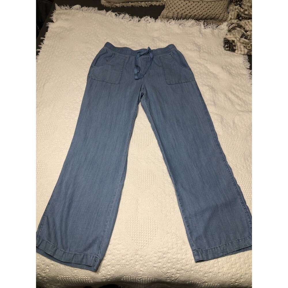 Industry Republic Tencel Lyocell  Chambray Lightweight Pull On Pants Woman’s M